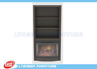 屋内、支えがない木製の暖炉のための灰色の古典的な家の装飾の暖炉 MDF
