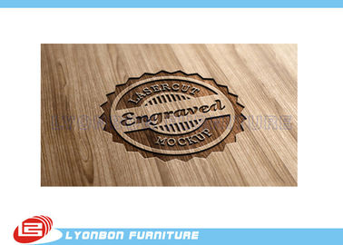 耐久の表示展覧会のための木製 CNC の彫版のロゴ/木製のラベルの印